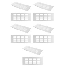10Pcs Aluminum Alloy Furniture Vent Cover Silver Rectangular Grille