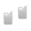 2Pièces Conteneurs Liquide Plastique Robuste Pompes Blancs Polyvalents 7