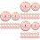 48Pièces Jetable Rose Pour Premier Anniversaire Bébé 7