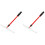 2Pcs Practical Red Poker Chip Push Rake Telescopic Collector Rod 1