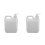2Pièces Conteneurs Liquide Plastique Robuste Pompes Blancs Polyvalents 9
