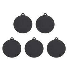 5Pcs Heat-Resistant Silicone Cooker Pads Non-Slip Induction Mats Black
