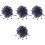 400Pcs Blue Drawstring Cord Locks Stoppers for Backpacks Sweaters Hats 4