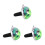3Pcs Car Aromatherapy Diffuser Ladybug Vent Clips Zinc Alloy 4