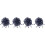 400Pcs Blue Drawstring Cord Locks Stoppers for Backpacks Sweaters Hats 5