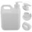 2Pièces Conteneurs Liquide Plastique Robuste Pompes Blancs Polyvalents 10