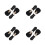 8Pcs Durable Black PU Alloy Buttons for Women's Coats Sweaters Jackets 7