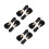 8Pcs Durable Black PU Alloy Buttons for Women's Coats Sweaters Jackets 8