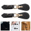 8Pcs Durable Black PU Alloy Buttons for Women's Coats Sweaters Jackets 9