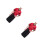 2Pcs Practical Short Sleeve Chef Shirt Dark Red Catering Apparel 1