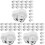 60Pcs Party Loaf Boxes Silver Compact Cake Holders Durable with Lid 1