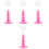 4Pcs Pink Tabletop Lollipop Stand Cake Holder Multi-Function Display 4