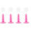 4Pcs Pink Tabletop Lollipop Stand Cake Holder Multi-Function Display 5
