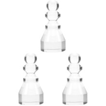 3Pcs Transparent Acrylic Game Marker Poker Wheel Win Marker for Adults
