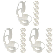 18Pcs Outdoor White Pigeon Holder PP Bird Fixed Frame for Medicine Use