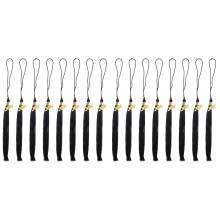 16Pcs Black Graduation Cap Tassels Metal Polyester Decorative Fringe