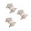 3Pcs Grey Plastic Bathroom Storage Basket Entryway Organizer 3