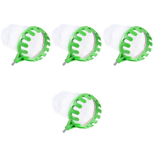 4Pcs Garden Fruit Picker Basket Light Green Plastic & Polyester Basket 2