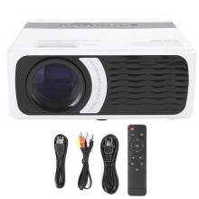 Wireless Bluetooth Projector with WiFi Synchronization and Screen Mirroring, Keystone Correction, Immersive Sound and Versatile Connectivity Options