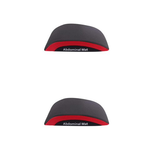 2Pcs Black Abdominal Support Pad Cotton Core Workout Mat for Sit-Ups