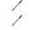 2Pcs Practical Red Poker Chip Push Rake Telescopic Collector Rod 6