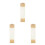 3Pcs Multi Gilded Vertical Blank Chinese Calligraphy Paper Scrolls 1