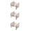 3Pcs Grey Plastic Bathroom Storage Basket Entryway Organizer 6