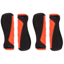 4Pcs Black Bike Handlebar Grip Covers Comfortable Rubber Anti-Slip