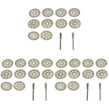 3Pcs Silver Diamond-Coated Cutting Discs Durable Circular