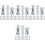 100Sets Petal Nut Inserts Silver Galvanized Carbon Steel for Hardboard 4