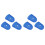 6Pcs Blue Silicone Finger Guards Thin Flexible Guitar Fingertip Covers 1