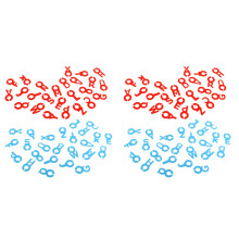 2 Pieces Wine Glass Label Sticker Men And Women Alphabet Markers