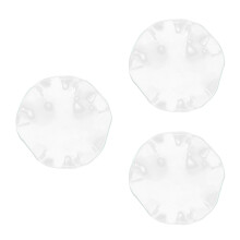 3Pcs Transparent Wavy Glass Dish for Wax Melts and Oil Warmers