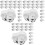 60Pcs Party Loaf Boxes Silver Compact Cake Holders Durable with Lid 4