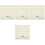 4Sets White Felt Bar Strips for Bulletin Board Pin Wall Office Home 4