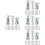 100Sets Petal Nut Inserts Silver Galvanized Carbon Steel for Hardboard 7