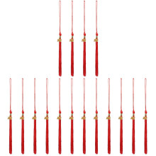 16Pcs Red Tassels Graduation Hat Decor for 2025 Ceremony and Photos