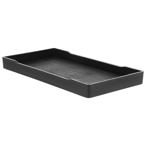 5Pcs Black Rectangular Bathroom Tray Multipurpose Counter Storage 1
