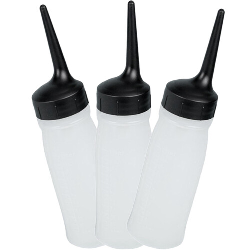 21Pc Multi-Use Hair Color Refillable Bottles Transparent PP Material