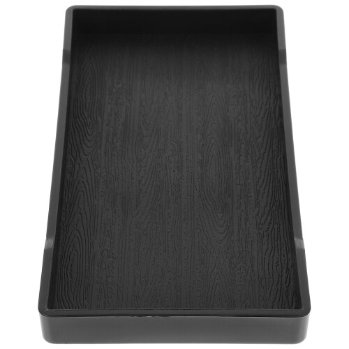 5Pcs Black Rectangular Bathroom Tray Multipurpose Counter Storage 2