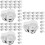 60Pcs Party Loaf Boxes Silver Compact Cake Holders Durable with Lid 8
