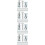 100Sets Petal Nut Inserts Silver Galvanized Carbon Steel for Hardboard 9