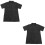 2Pièces Vêtement Toilettage Noir Polyester Pour 4