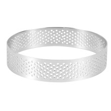 2Pcs Stainless Steel Tart Rings Non-Stick Baking Tool Silver for Cakes