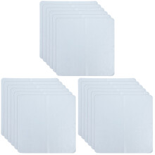 18Pcs Sky-Blue Microfiber Lens Cleaning Cloth for Glasses and Jewelry