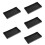 5Pcs Black Rectangular Bathroom Tray Multipurpose Counter Storage 10