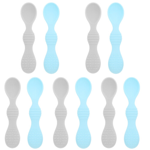 10Pcs Silicone Baby Spoons feeding spoon Set Assorted Colors