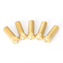 Heat Resistant Brass Nozzles CNC Technology Based, Smoother Inner Wall High Speed3D Printer Nozzles with No Clogging Design for Enhanced Detailing