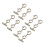 8Pcs Silver Double Alloy Curtain Rod Brackets Sturdy Ceiling Holders 5