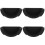 4Pcs Practical Black Silicone Coffee Portafilter Storage Wall Rack 6
